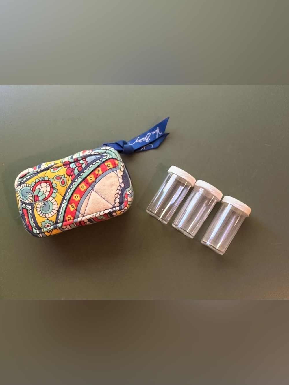 Vera Bradley • quilted medication holder • travel kit • Brand New